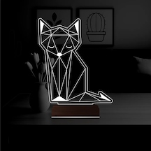 Luvivia Kurnaz Tilki 3d Lamba - Masa Gece Lambası Şeffaf