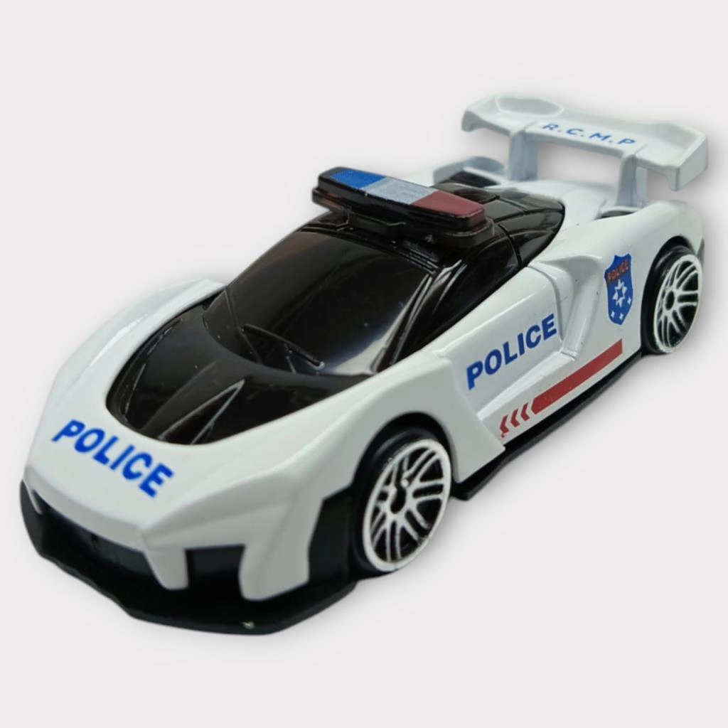 Metal Mini Polis Arabası 8 Cm - Polis - 4 - 1 Adet