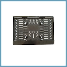 Bezos Çıtalı Kare Plastik Plakalık Motosiklet Plaka Altlığı 25x16cm Mbt06