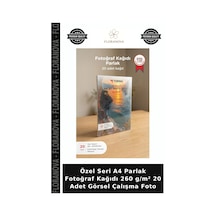 Özel Seri A4 Parlak Fotoğraf Kağıdı 260 G/m² 20 Adet Görsel Çalışma Foto