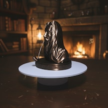 Yüzüklerin Efendisi Gandalf Dekoratif Biblo - Pipo Detaylı Ve Yazılı Kaideli 13x12,7 Cm