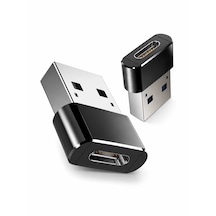 Usb Male To Type-c Female Çevirici Converter Adaptör 2.4a Bir Otg Dönüştürücü