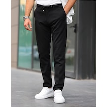 Slim Fit Likralı Jogger Pantolon Siyah Slim Fit Likralı Jogger Pantolon Siyah