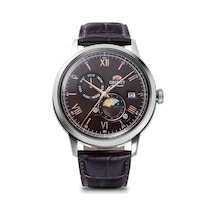 Orient Kurmalı Otomatik Deri Kahverengi Sun&moon 42 Mm Erkek Kol Saati