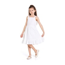 Xo Kids Kız Çocuk Elbise 4-8 Yaş 78502 Beyaz