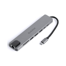 Usb 3.1 Type-c 8 İn 1 Ethernet/hdmı/tf Sd Kart Okuyucu/usb 3.0 - Usb 2.0 / Usb-c & Usb-c Pd