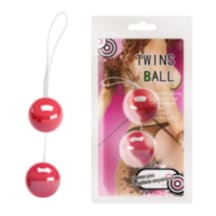 X-sense Kırmızı Twins Ball İkili Anal Ve Vajinal Fantezi Zevk Top