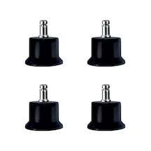 Bekleme Ayak Geçmeli Pimli - 50mm - Siyah 11mm Hks282 - 4 Ad Tdrtr