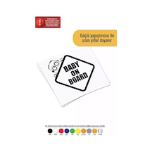 Baby On Board Minions - Araç, Oto, Laptop, Duvar Uyumlu Sticker 15 15 Cm