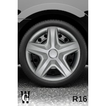 Dacia Spring 16 İnç Jant Kapağı 4 Adet Gri G105