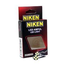 Niken 12v T10 Büyük Dipsiz Ampul 8 Led'li 2'li Set - Beyaz Işık Diğer