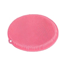 Diğer Yuvarlak Vantuzlu Banyo Sırt Kese Matı 26 Cm Renkli