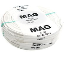 Mag R-100 2+1 2x0.22mm Cctv Kamera Kablosu 100mt