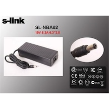 S-Link Sl-Nba02 120W 19V 6.3A 6.3X3.0 Toshiba Notebook Standart A