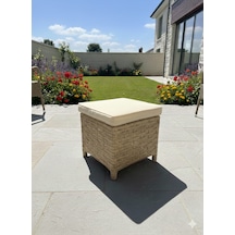 Liv Concept Çok Amaçlı Rattan Bahçe Pufu 40x40 Cm