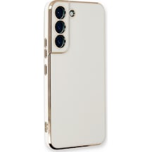 Microsonic Samsung Uyumlu Galaxy S22 Kilif Olive Plated Beyaz 557081013