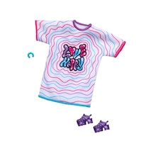 Barbie'nin Kıyafet Koleksiyonu Beyaz T-shirt Gwd96-hrh38