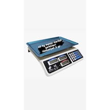 Acs-809t- 40 Kg Elektronik Terazi-çelik Kefe-çift Yönlü Ekran Tar