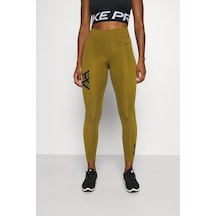 Nike Pro Tight Fit 7/8 Graphic Leggings Toparlayıcı Yeşil Tayt Yeşil
