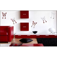 M3 Decorium Kuyruklu Kelebekler Dekoratif Ayna Gümüş M3 Decorium Kuyruklu Kelebekler Dekoratif Ayna Gümüş