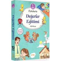 Yuva Yayınları 1.Sınıf Değerler Eğitimi Öykülerle 10 Kitap