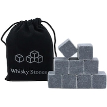 Suntek 9 Adet Viski Taşları Mermer Buz Küpleri, Yeniden Gri