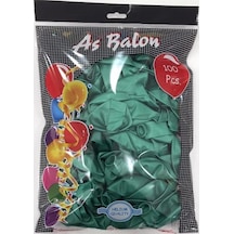 12" As Metalik Balon Koyu Yeşil