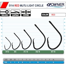 Owner 5114 Mutu Light Red 6