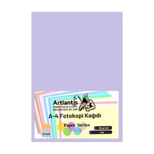 Lila Renkli A-4 Fotokopi Kağıdı 25 li 1 Paket Artlantis Fotokopi Renkli A4 Kağıdı