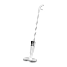Valkyrie Şarjlı Su Püskürtmeli Elektrikli Mop Çift Döner Başlık, Mikrofiber Ped, 2000 Mah, Tüm Zeminlerde Etkili Beyaz