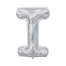I Harf Folyo Gümüş Balon Küçük 35 Cm Renkli