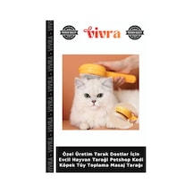 Özel Üretim Tarak Dostlar İçin Evcil Hayvan Taraği Petshop Kedi Köpek Tüy Toplama Masaj Tarağı