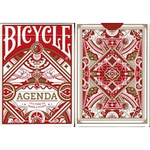 Bicycle Agenda Red Oyun Kağıdı Premium Koleksiyonluk İskambil Kartları Destesi