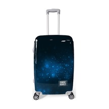 Coral High Renkli Desenli Pc Orta Boy Valiz 60cm 16827 Mavi