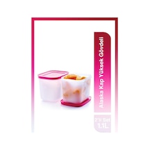Tupperware Alaska Kap Yüksek Gövdeli 2'li Set 1.1L