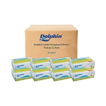 Dolphin Beyaz Lateks Eldiven Pudralı L 20 x 100 Adet