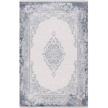 Artemis Halı Dream 09707d Gri Mavi Klasik Bambu Halı