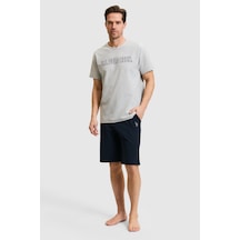 U.S. Polo Assn. U.s. Polo Assn. Erkek Açık Gri Melanj Pijama Takım 50326150-vr091 Açık Gri Melanj