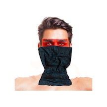 Baf Bandana Çoklu Kafatası Mavi Siyah Maske Çok Renkli