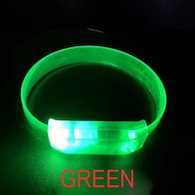 3 Modlu Pilli Led Işıklı Esnek Parti Bilekliği Yeşil +3