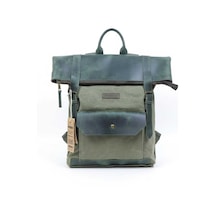 Old Cotton Cargo Gds Cahuilla Bag Deri Kapaklı Sırt Çantası Haki