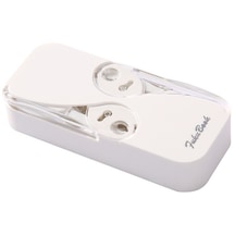 Fukubook Portatif Mini Otomatik Açılıp Kapanan Diş İpi Saklama Kutusu Beyaz