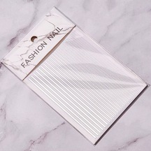 Gümüş Şerit Tırnak Sticker Şerit Tırnak Etiketi Nail Art