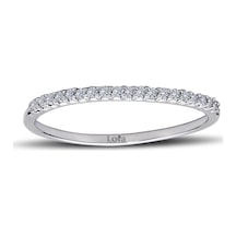 Lova 0,10 Karat Pırlanta Yarımtur Yüzük - 1030146