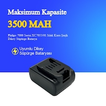 Philips 7000 Serisi Xc7053/01 Islak Kuru Şarjlı Dikey Süpürge 3500 Mah 25.2 V Batarya  Uyumlu Uzun Ömürlü, Maksimum Performans Pil