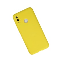 Bezos Huawei P Smart 2019 Kılıf Nano İçi Kadife Silikon - Sarı Ob