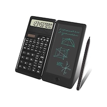 Silinebilir Lcd Yazı Tabletli,kalemli Katlanabilir Bilimsel Hesap Makinesi Bx40 124-Pembe