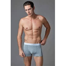 Eros 015 Erkek Compact 3'Lü Boxer Siyah-Gri-Beyaz
