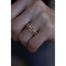 Yenigün Kuyumculuk 14 Ayar Altın Çift Kaplan Yüzük Yzk25667