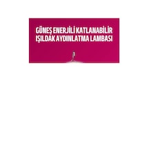 Solar Ve Usb Şarjlı Su Geçirmez Katlanabilir Led Lamba Krgltgs54qbker0byr5 Çok Renkli